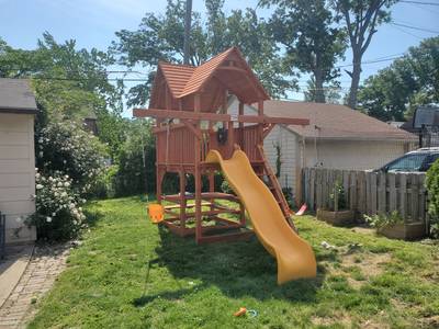 Tall Woodplay wooden playset Medina, OH